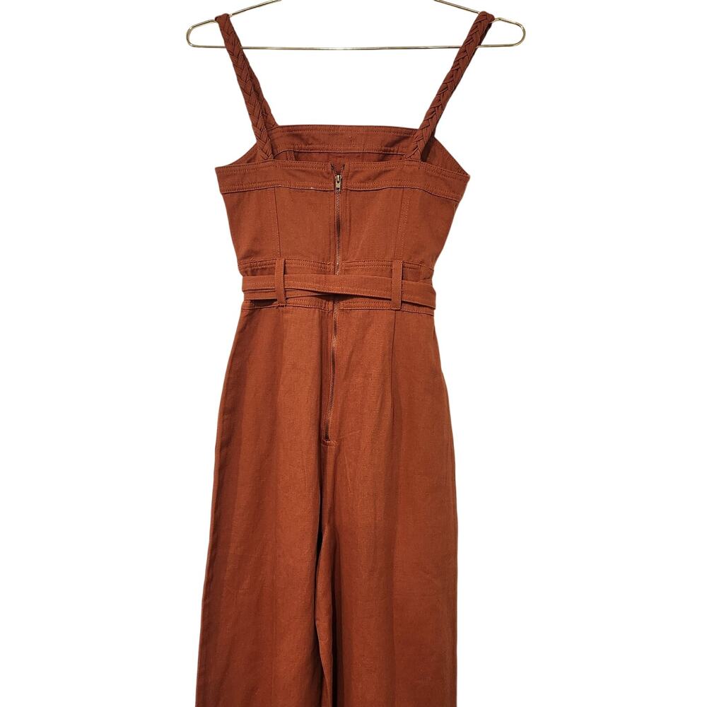 Vici She Is Unstoppable Cotton orange jumpsuit size XS - Picture 7 of 9